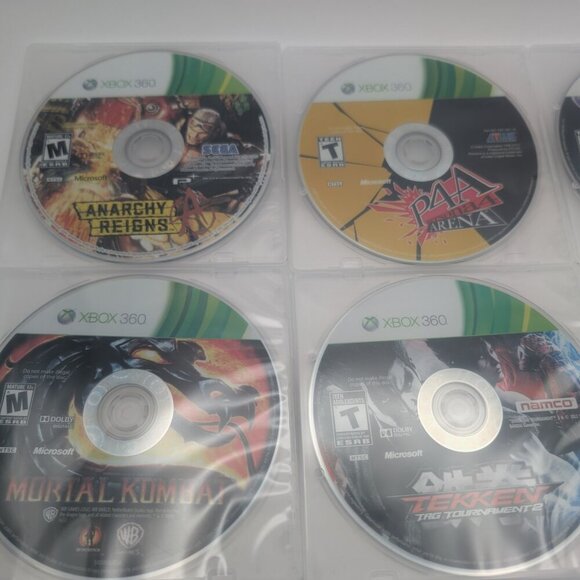 Lot of 8 xbox 360 fighting games bundle: MK, Tekken, Street Fighter, P4A, etc. - Picture 3 of 4